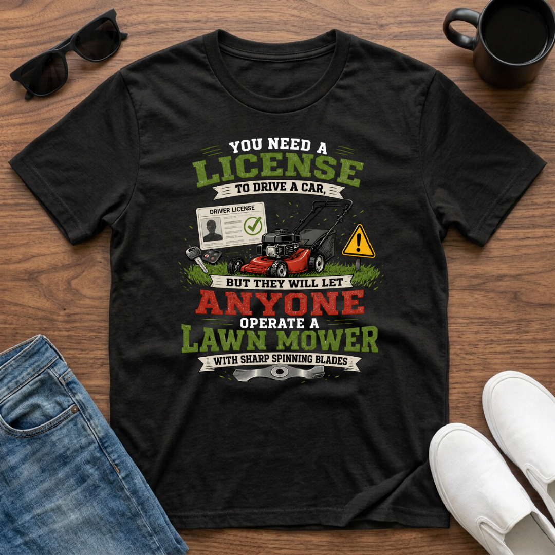 Let Anyone Operate a Lawn Mower T-Shirt