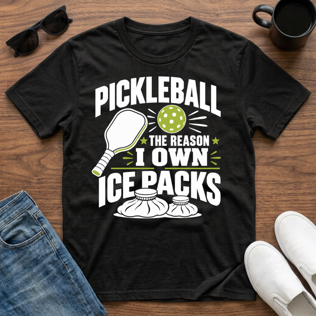Pickleball the Reason I Own Ice Packs T-Shirt