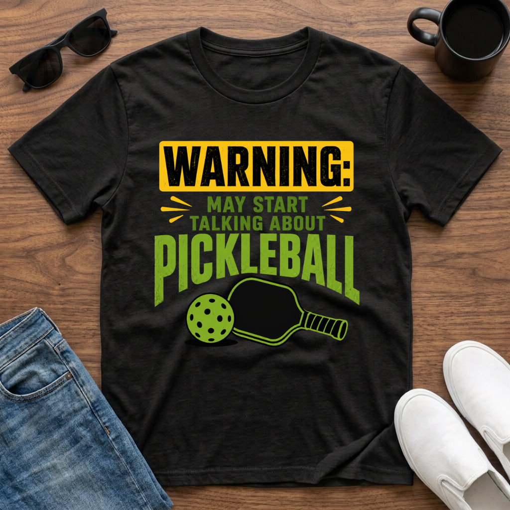 Warning May Start Talking about Pickleball T-Shirt