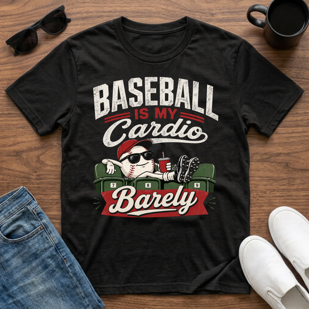 Baseball is my Cardio Barely T-Shirt