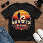 Sunsets are Better with a Dog T-Shirt