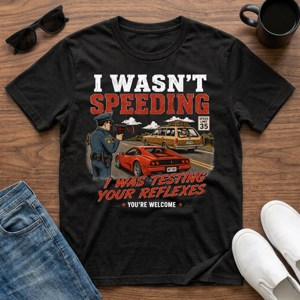 I wasn't Speeding I was Testing your Reflexes T-Shirt