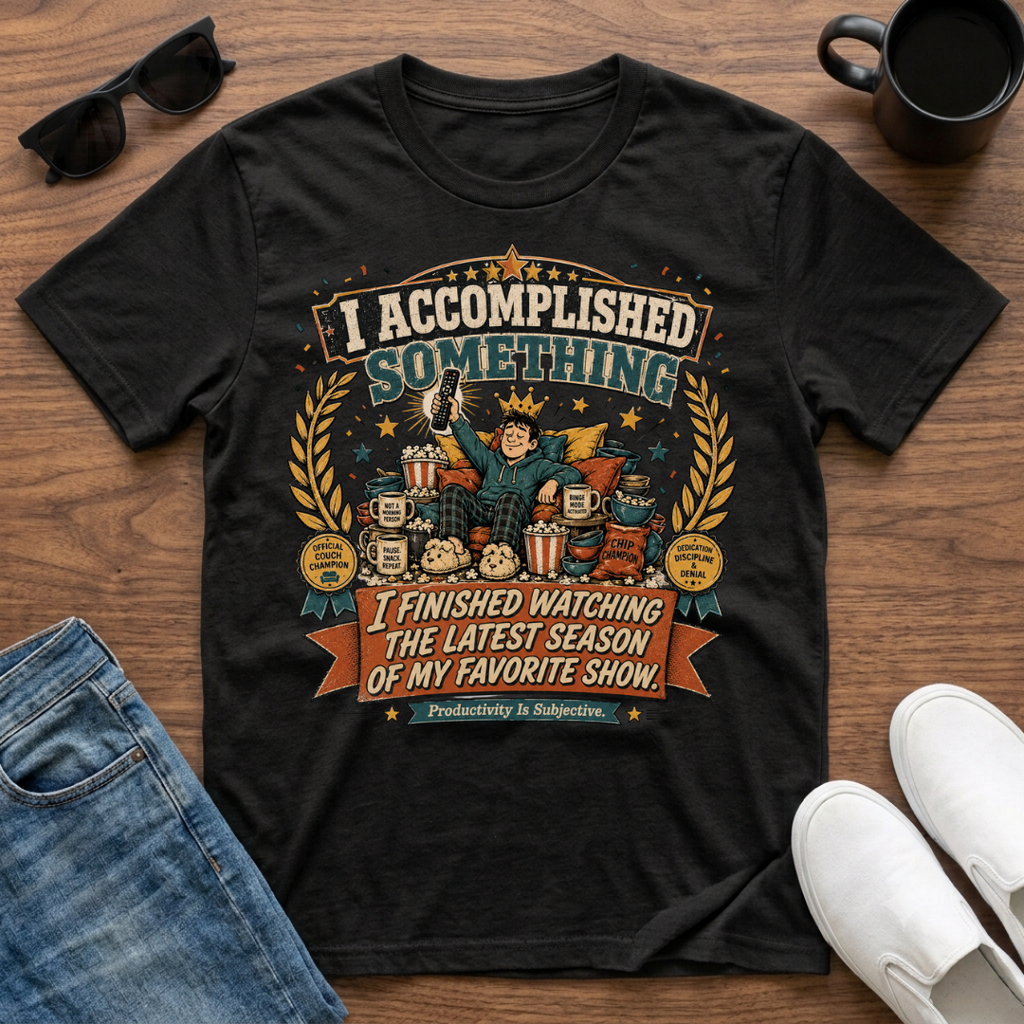I Accomplished Something I Finished Watching the Latest Season of my Favorite Show T-Shirt