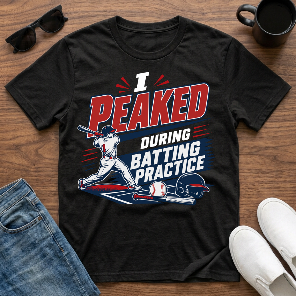 I Peaked during Batting Practice T-Shirt