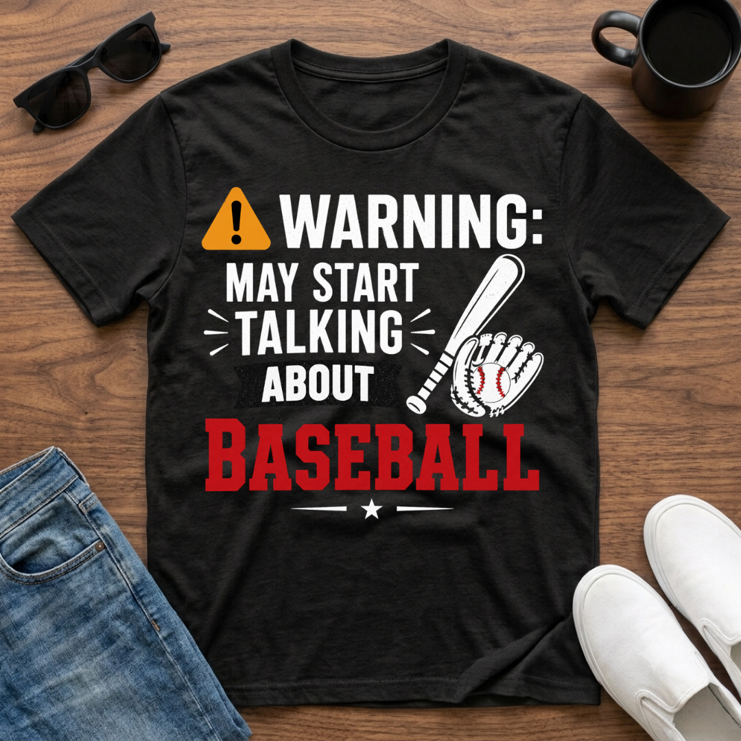 Warning May Start Talking about Baseball T-Shirt