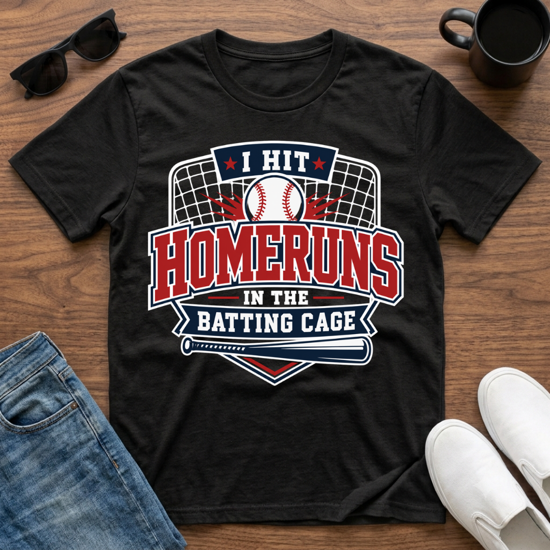 I Hit Homeruns in the Batting Cage T-Shirt
