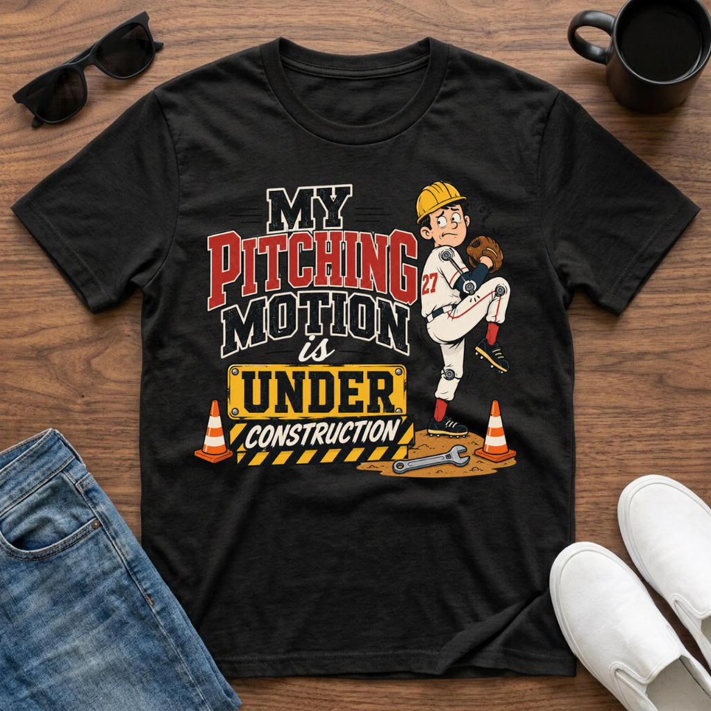 My Pitching Motion is Under Construction T-Shirt