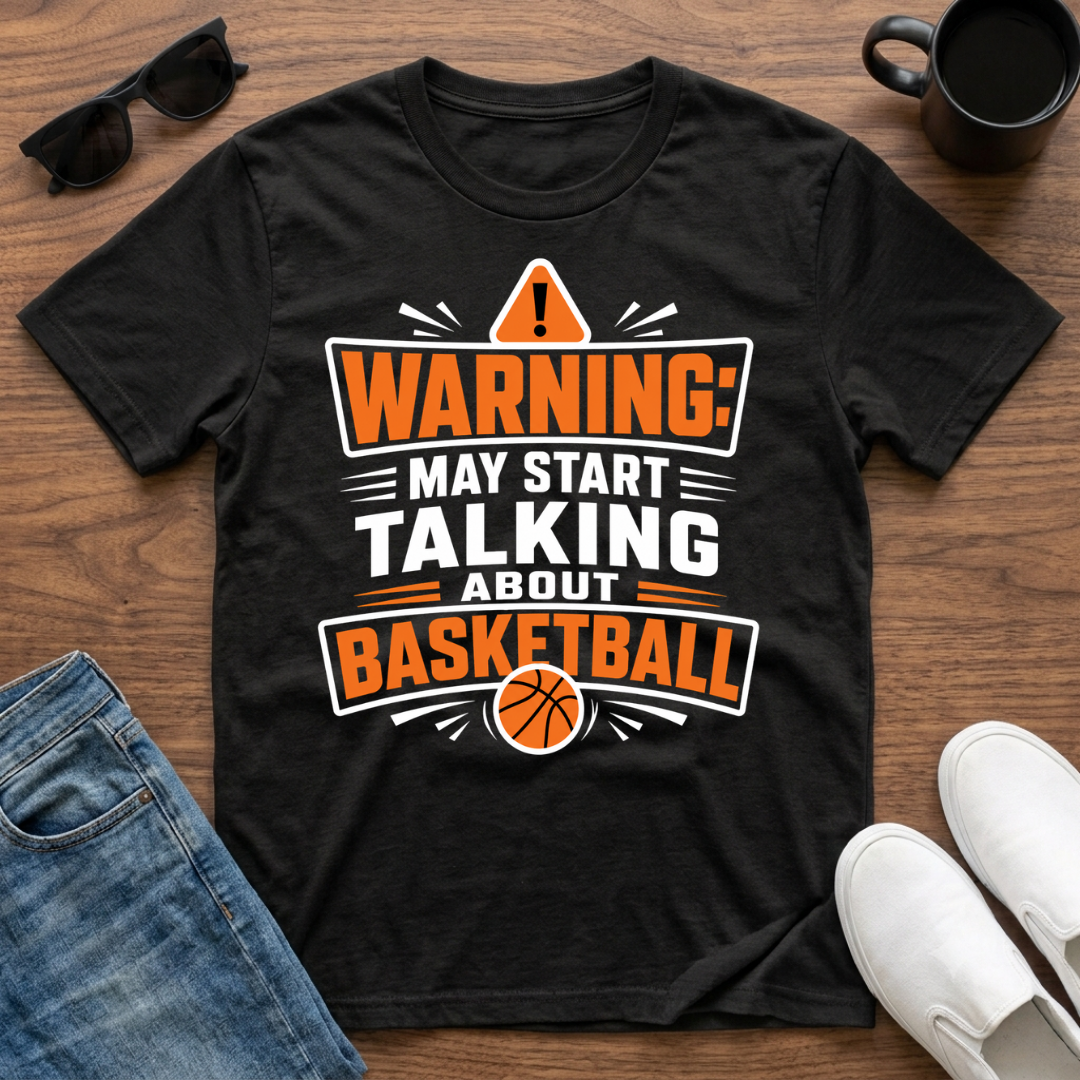 Warning may Start Talking about Basketball T-Shirt