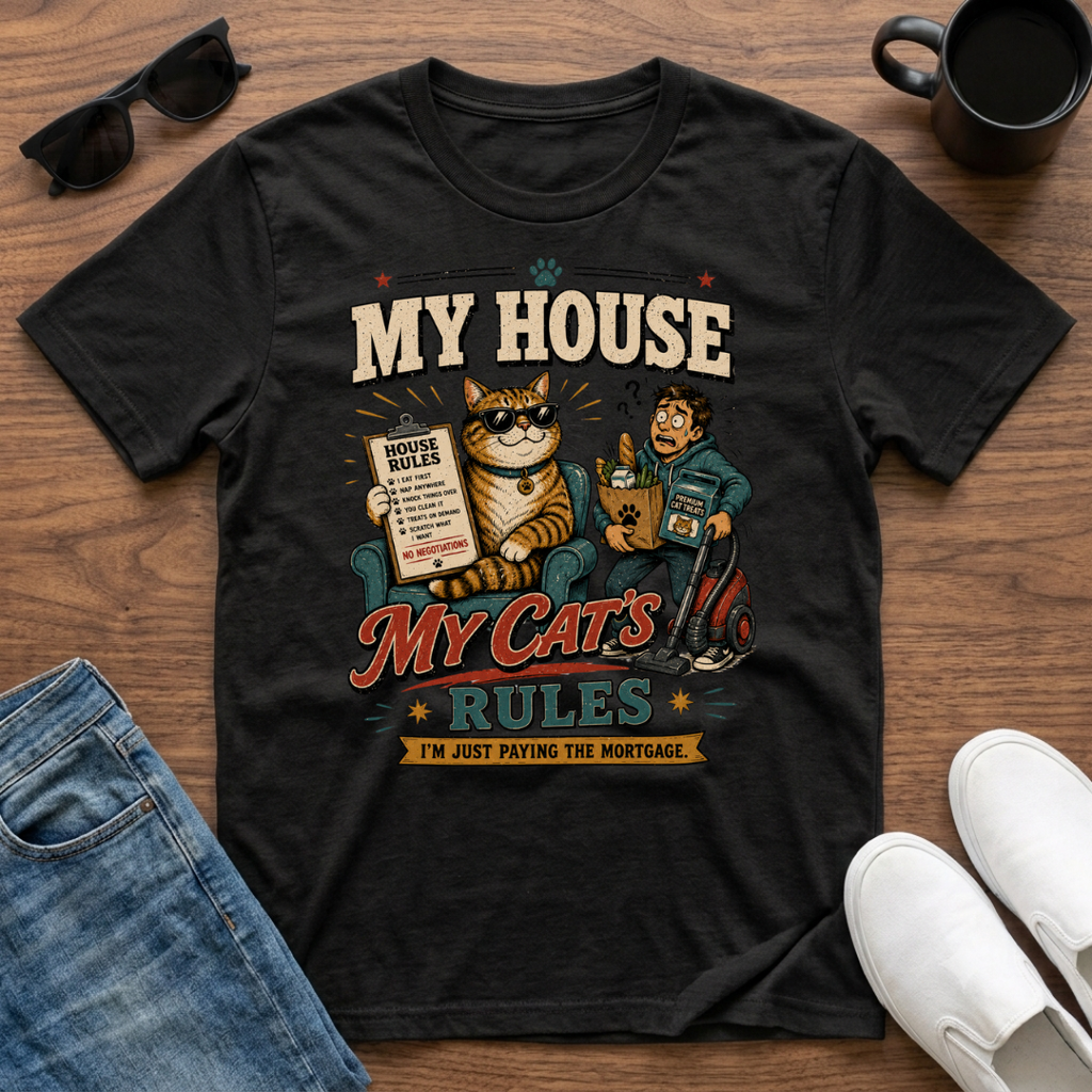 My House My Cat's Rules T-Shirt