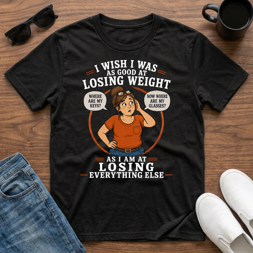 I Wish I was as Good at Losing Weight as I am at Losing Everything Else (female) T-Shirt