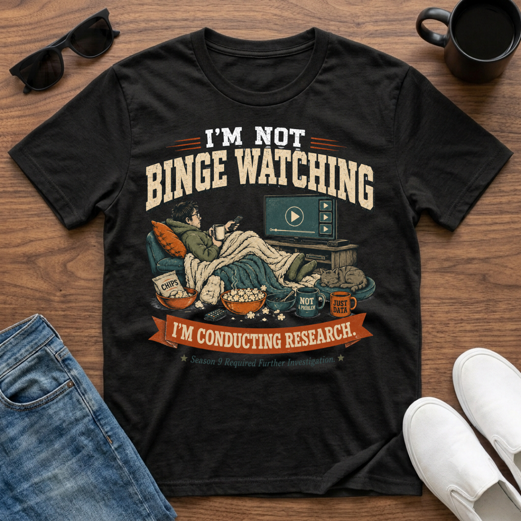 I'm Not Binge Watching I'm Conducting Research T-Shirt