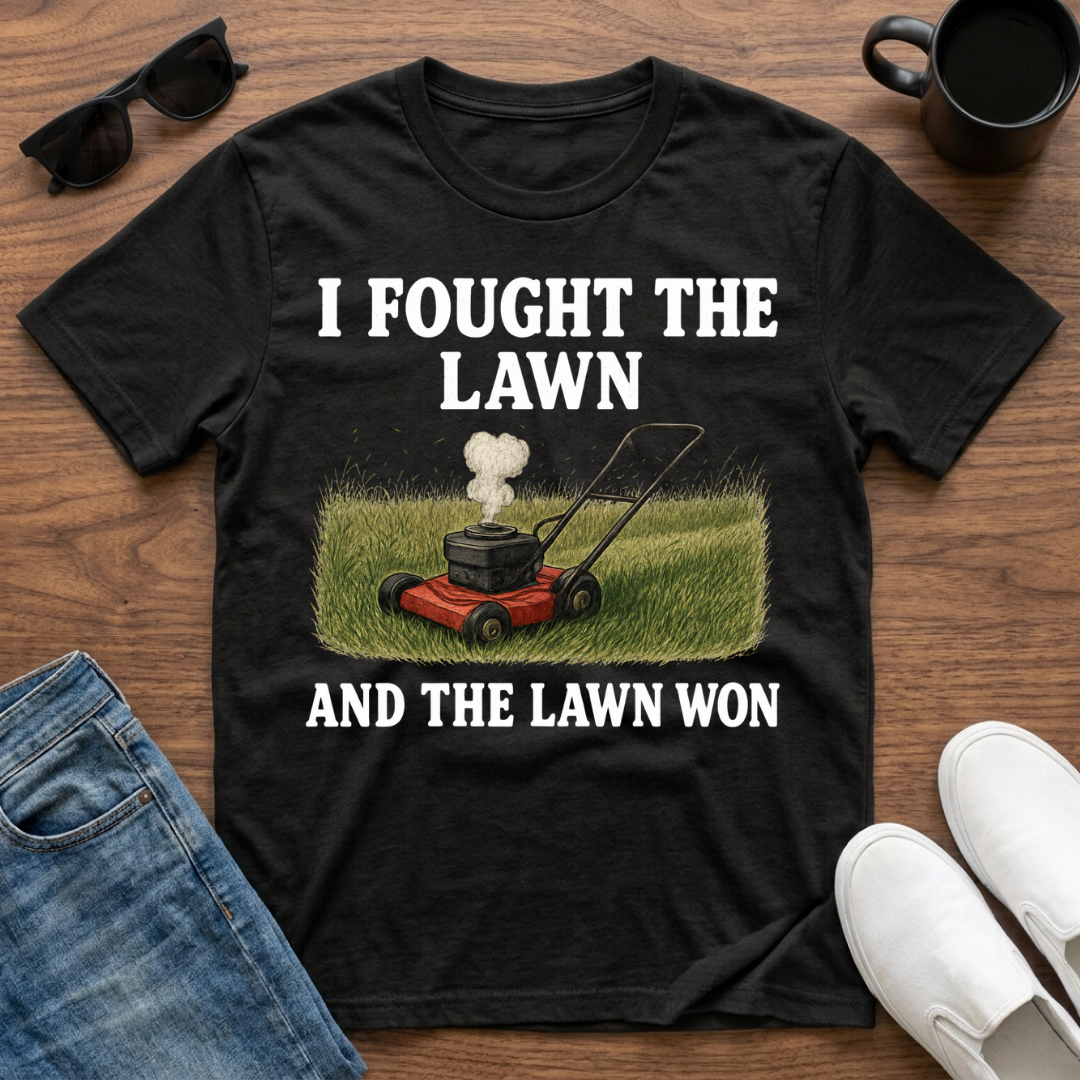 I Fought the Lawn and the Lawn Won T-Shirt