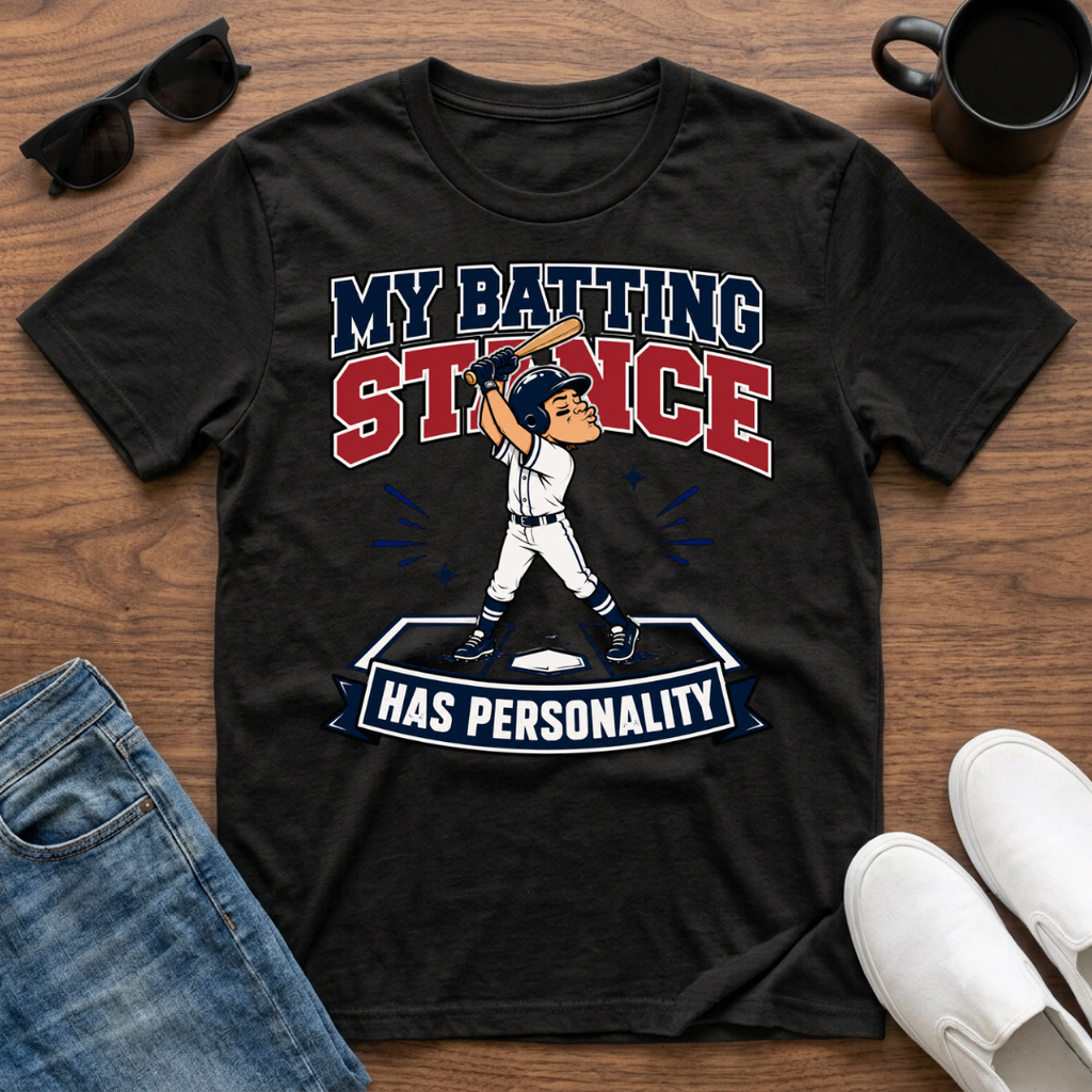 My Batting Stance has Personality T-Shirt