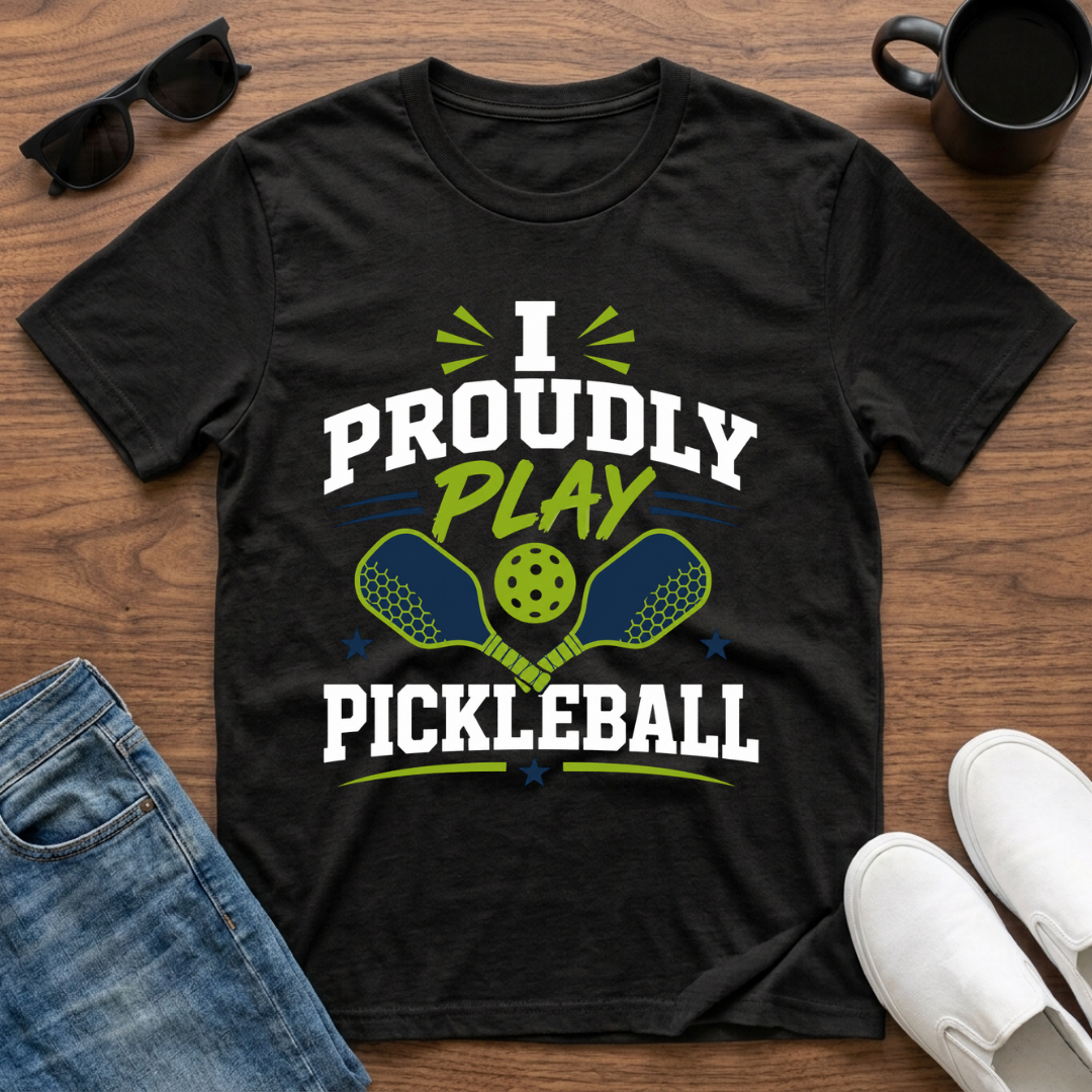 I Proudly Play Pickleball T-Shirt