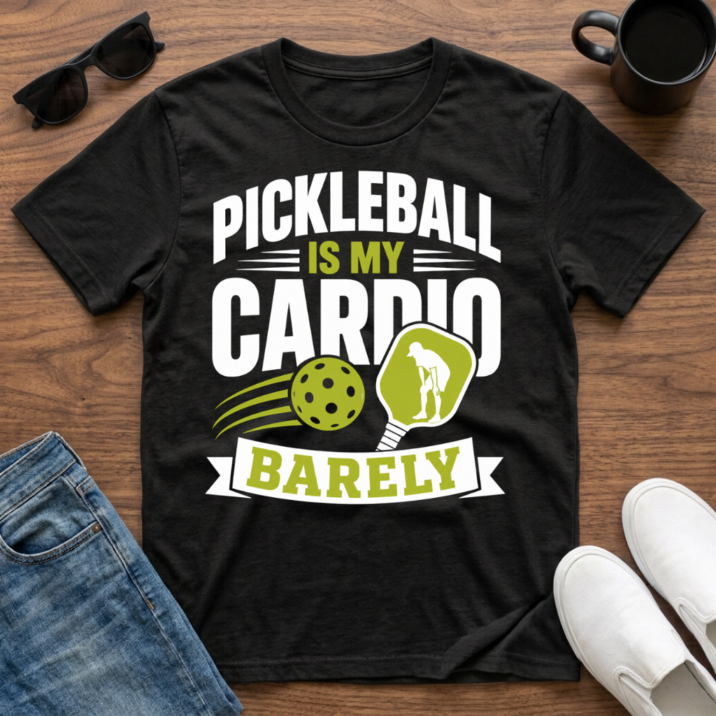 Pickleball is my Cardio Barely T-Shirt