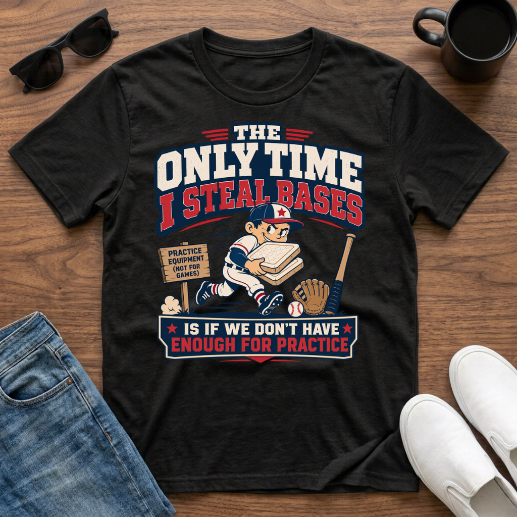 The Only Time I Steal Bases is if we Don't have enough for Practice T-Shirt