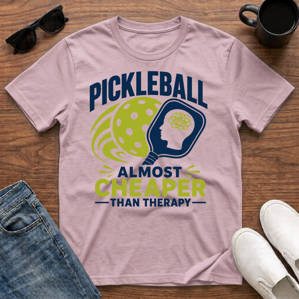 Pickleball Almost Cheaper than Therapy T-Shirt