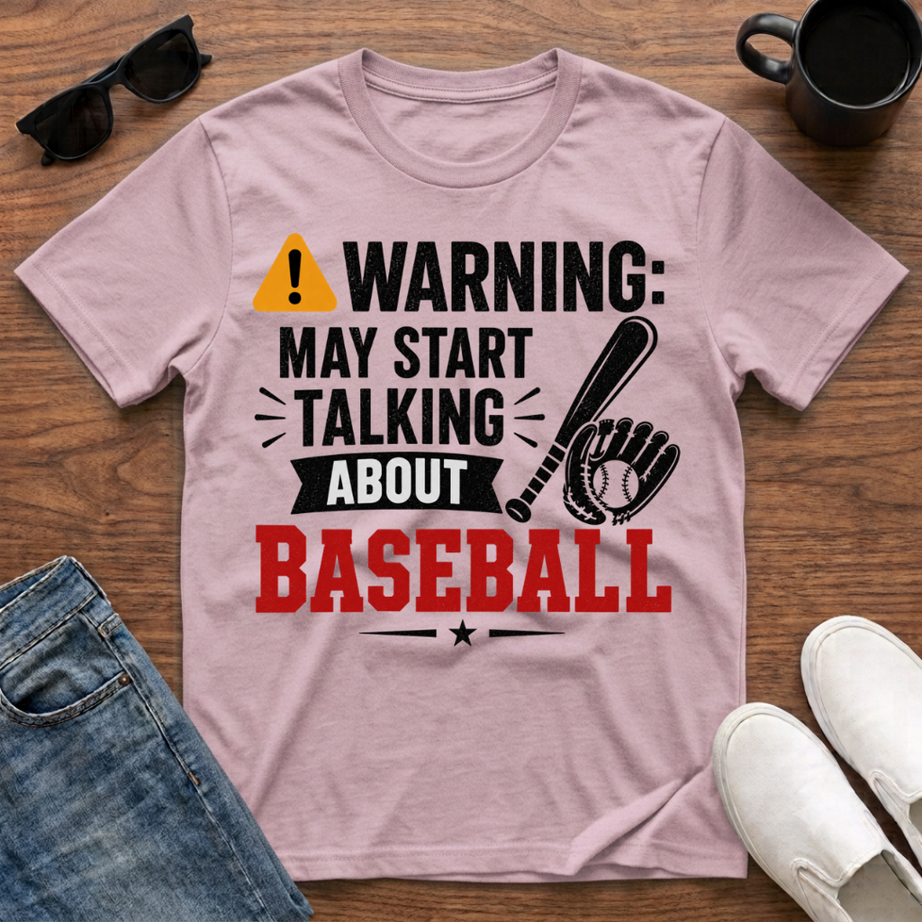 Warning May Start Talking about Baseball T-Shirt
