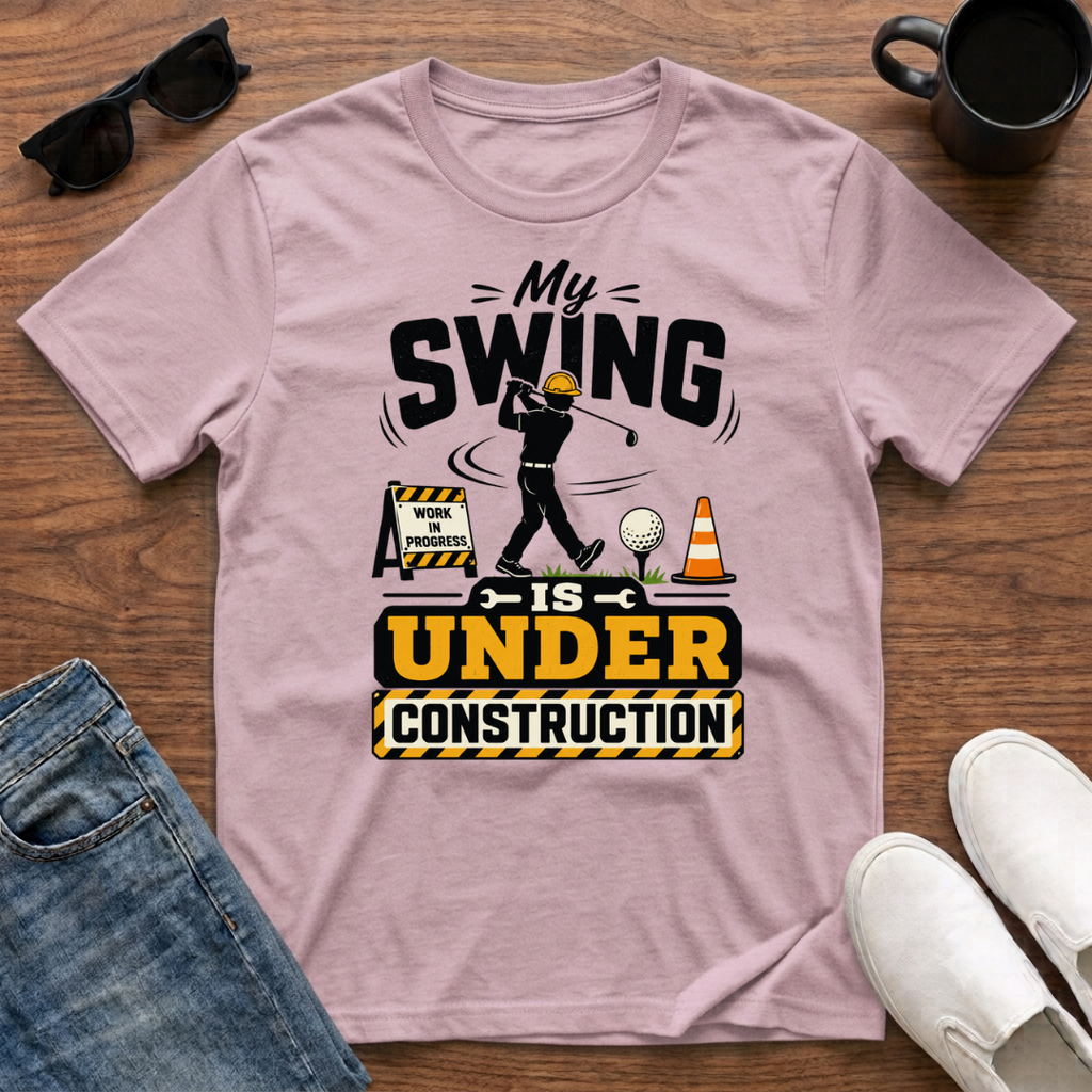 My Swing is Under Construction (Golf) T-Shirt