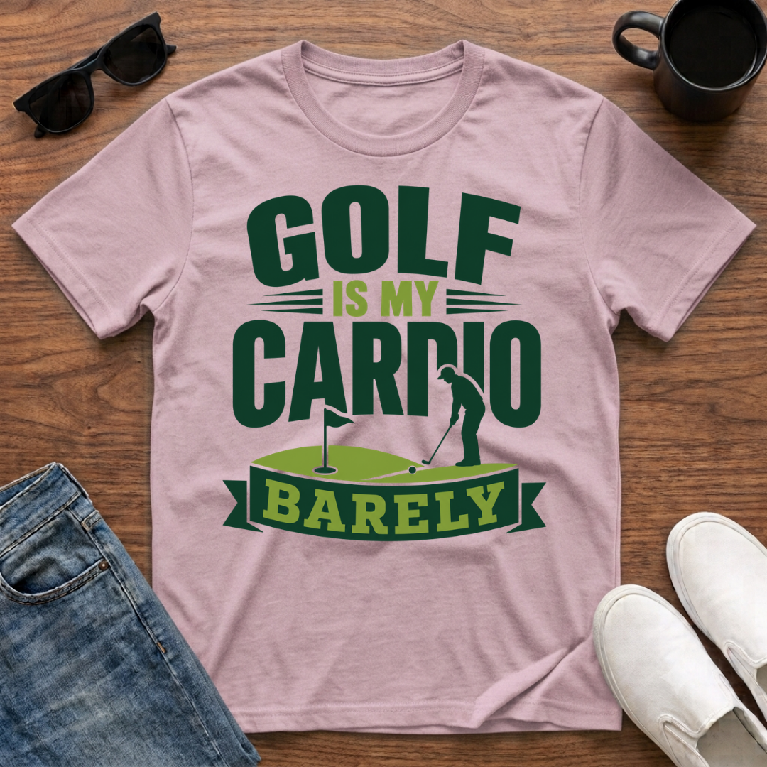 Golf is my Cardio Barely T-Shirt