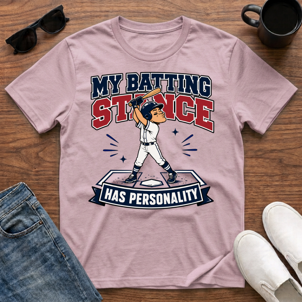 My Batting Stance has Personality T-Shirt