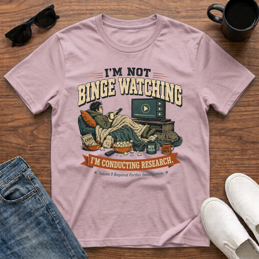I'm Not Binge Watching I'm Conducting Research T-Shirt