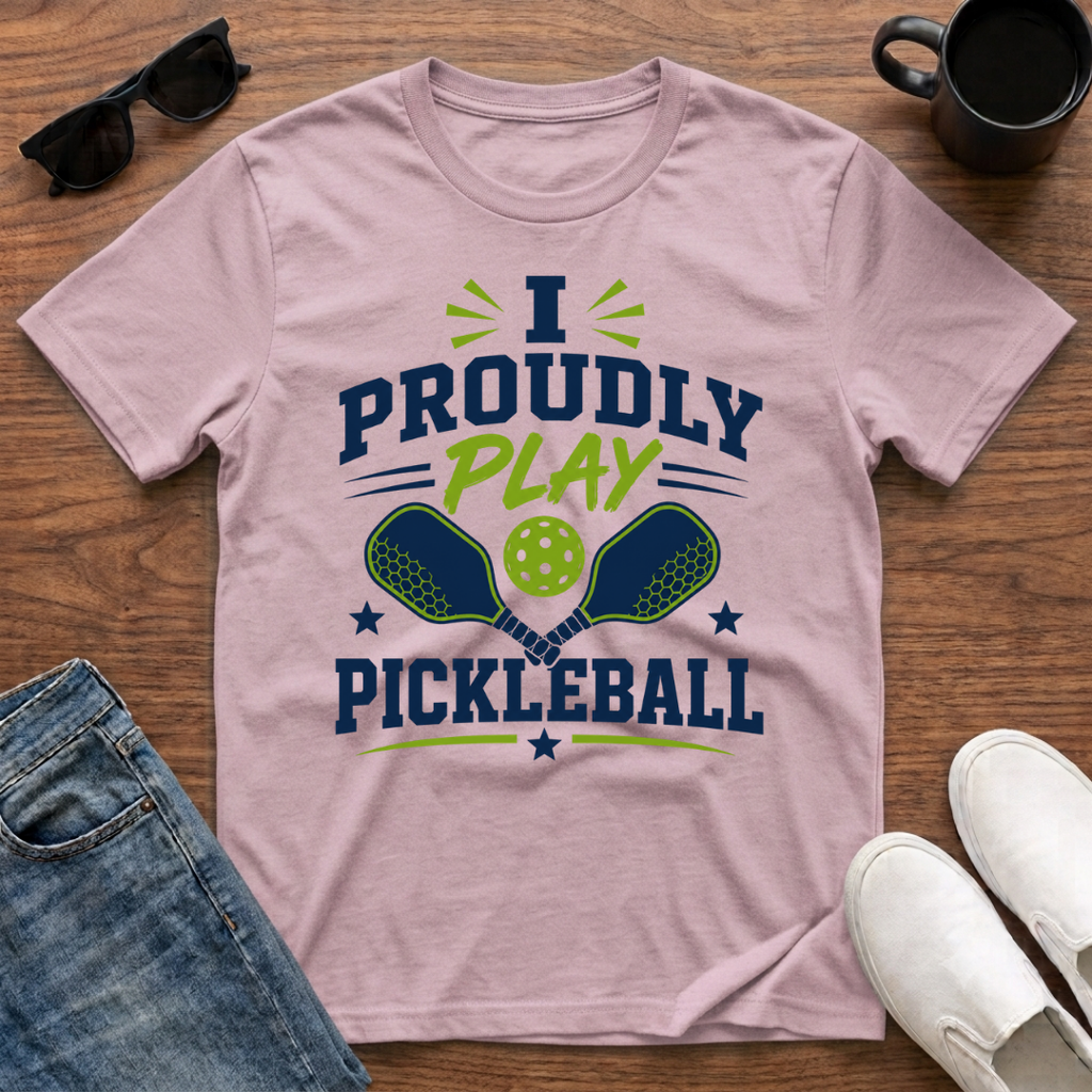 I Proudly Play Pickleball T-Shirt