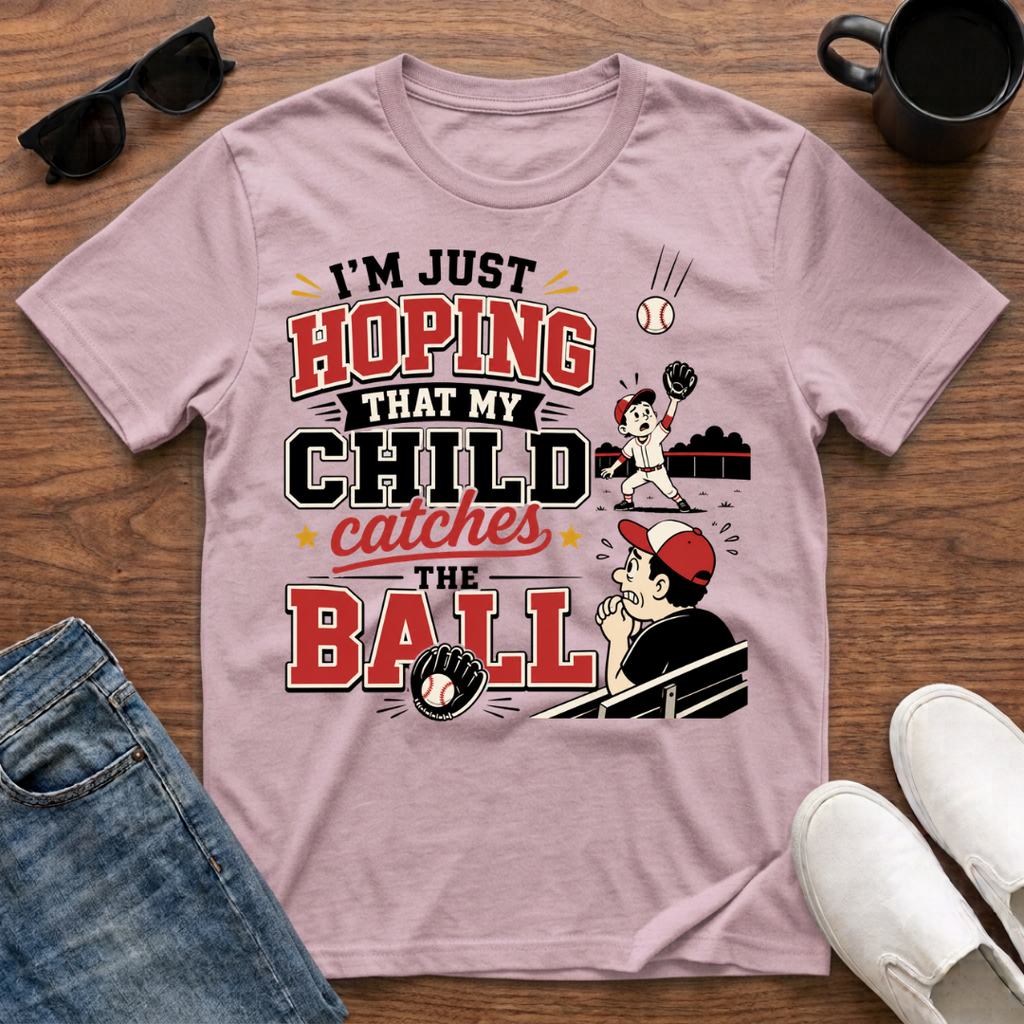 I'm just Hoping that My Child Catches the Ball T-Shirt