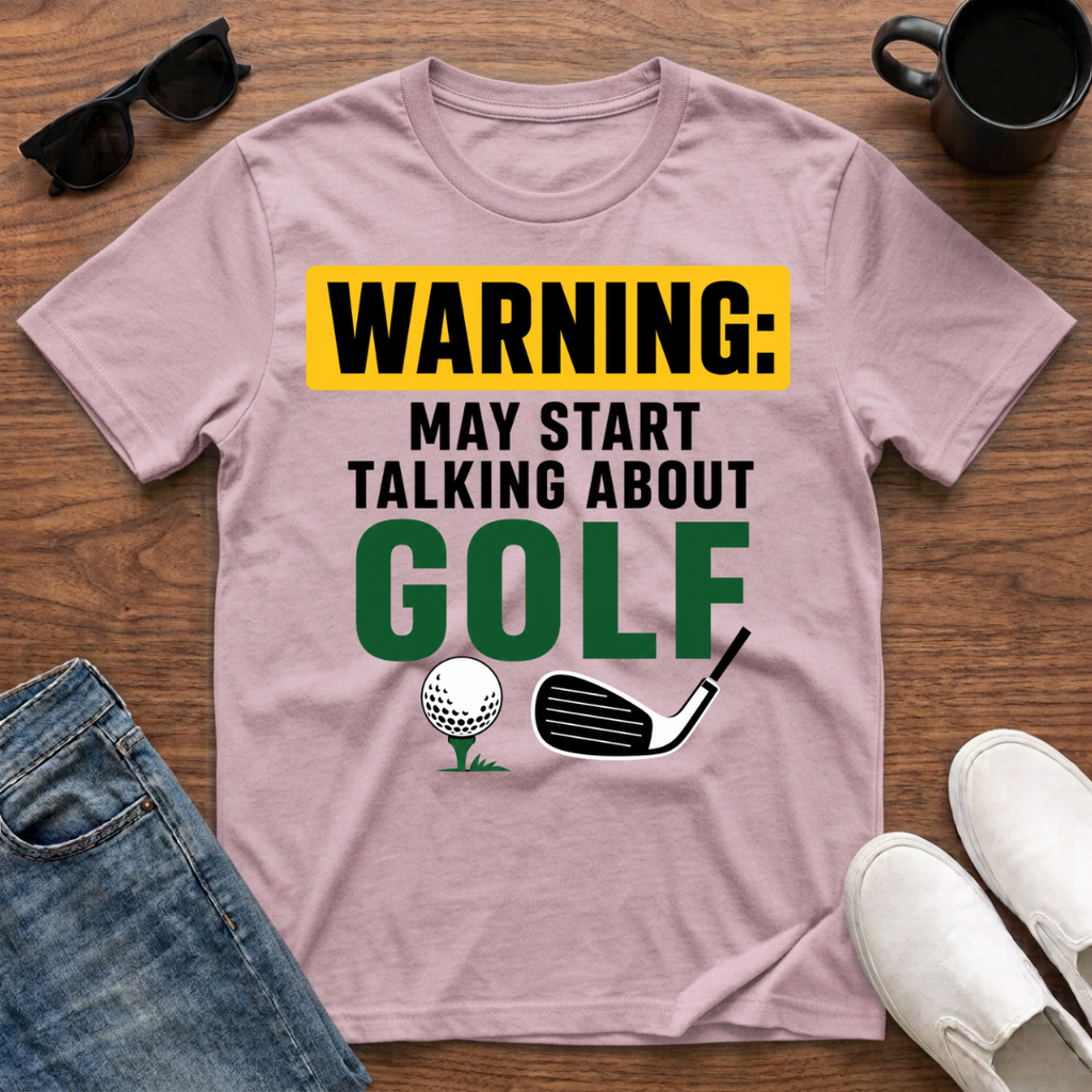 Warning may Start Talking about Golf T-Shirt