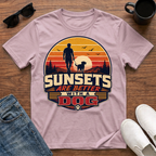 Sunsets are Better with a Dog T-Shirt