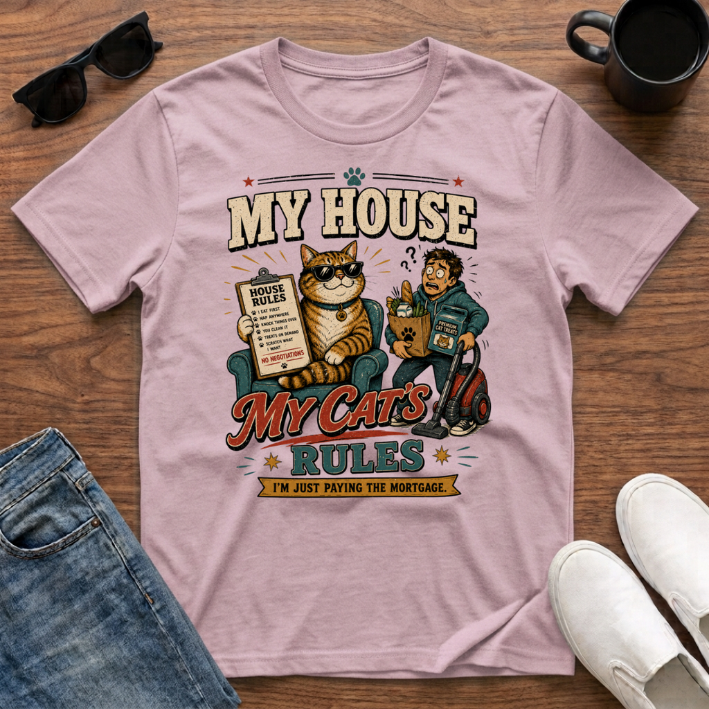 My House My Cat's Rules T-Shirt