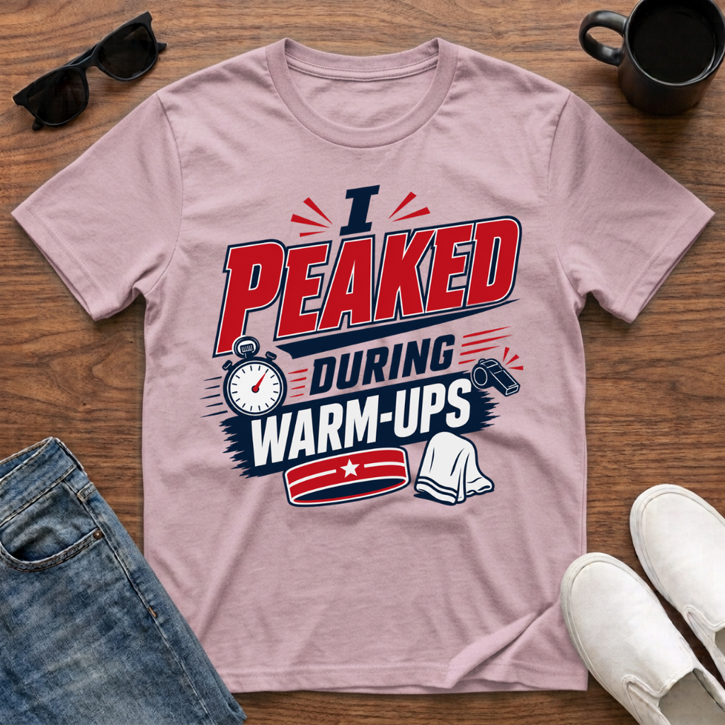 I Peaked during Warm-Ups T-Shirt