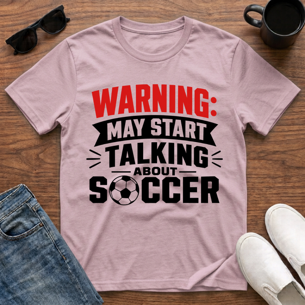 Warning may Start Talking about Soccer T-Shirt