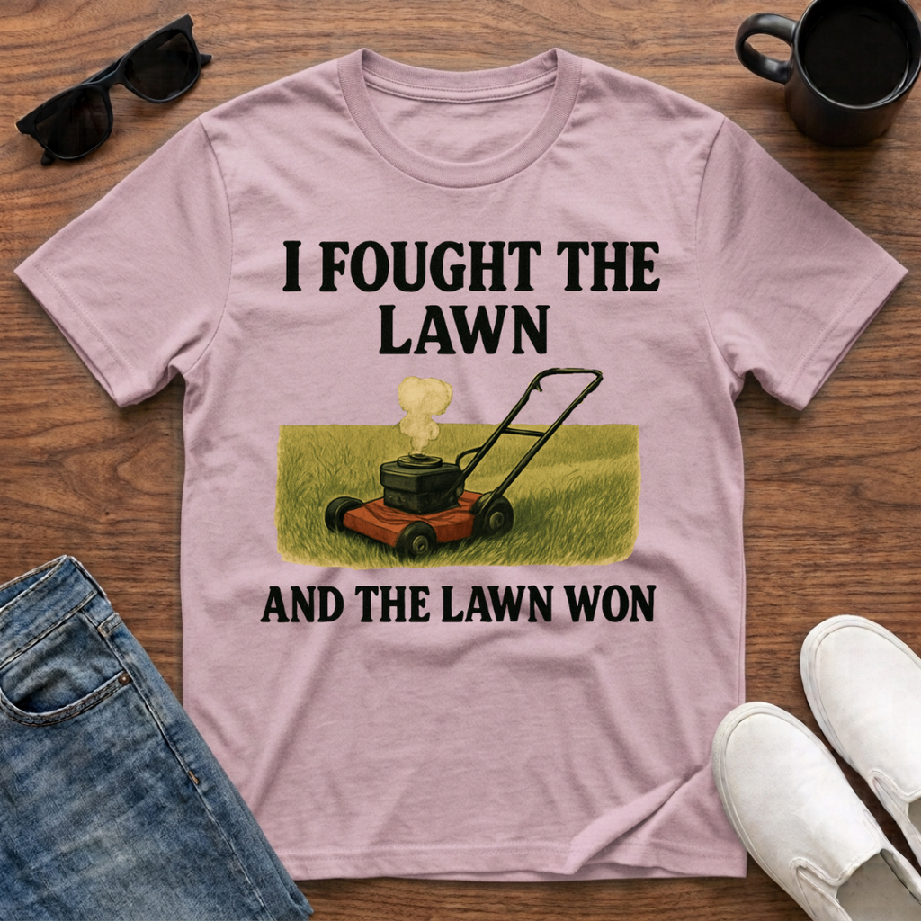 I Fought the Lawn and the Lawn Won T-Shirt
