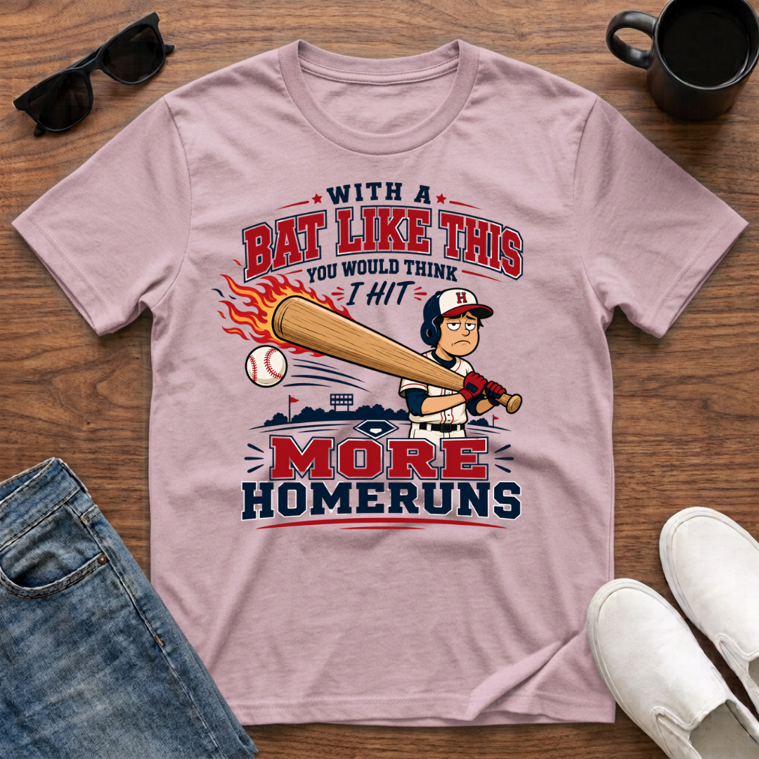 With a Bat Like This You would Think I Hit more Homeruns T-Shirt