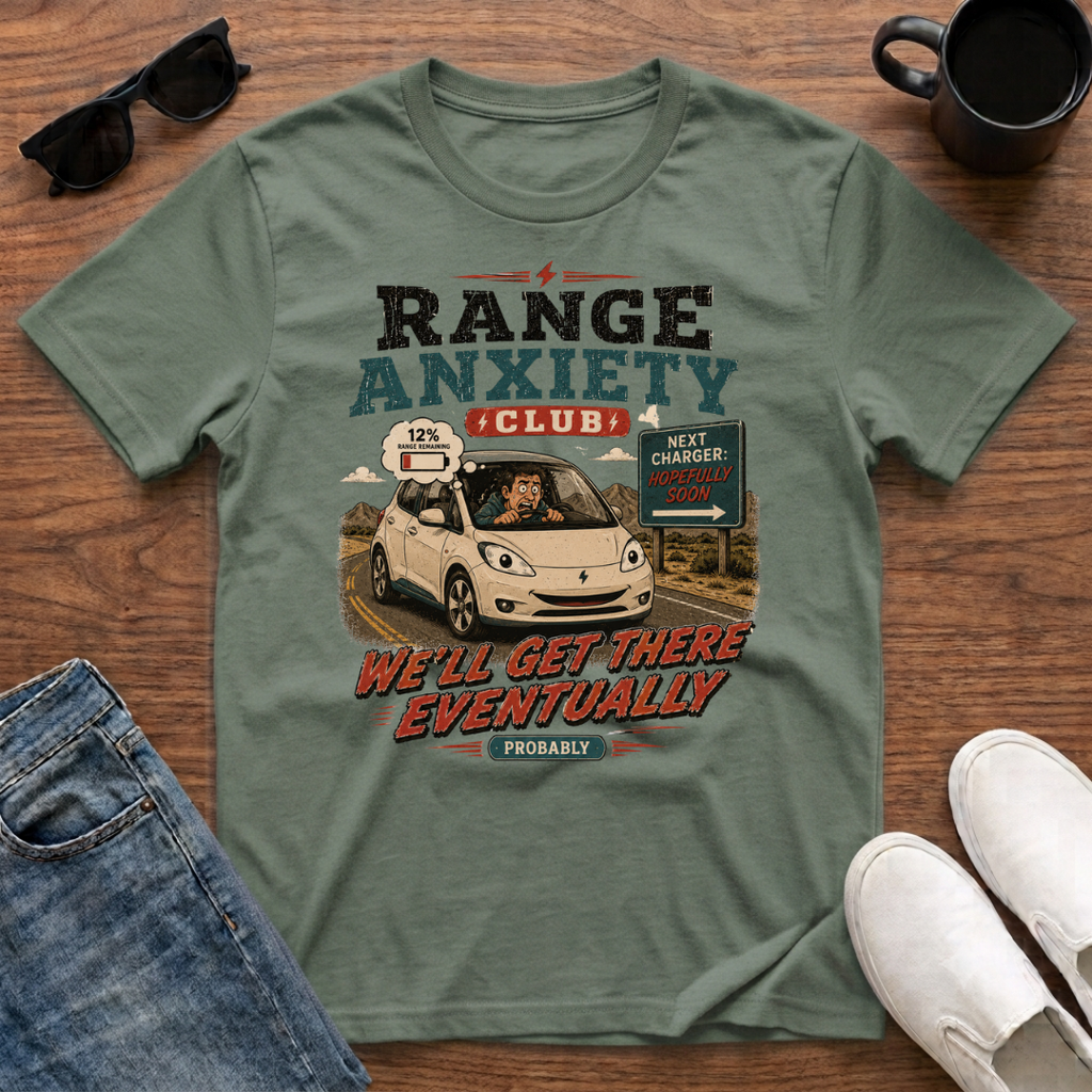 Range Anxiety Club T-Shirt