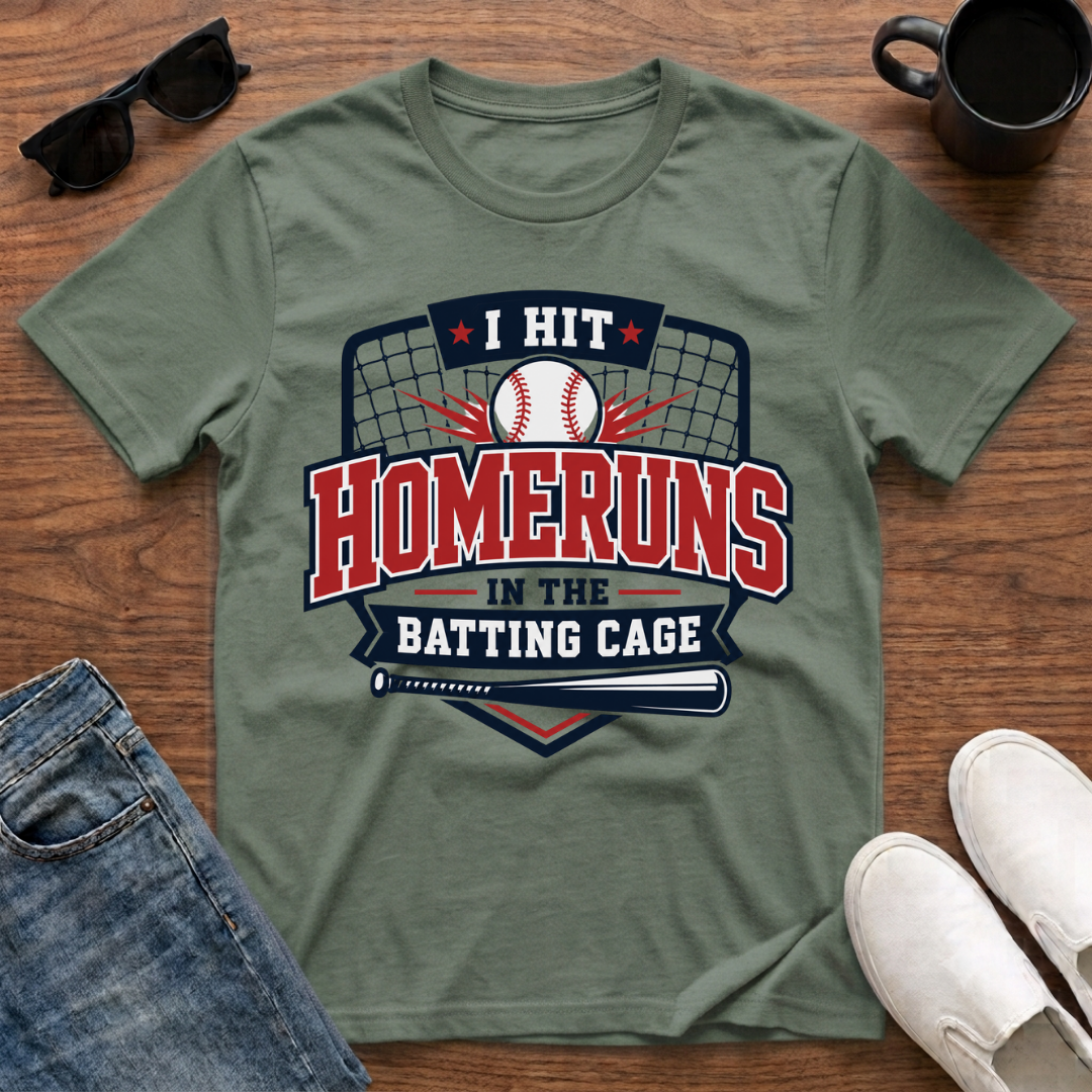 I Hit Homeruns in the Batting Cage T-Shirt