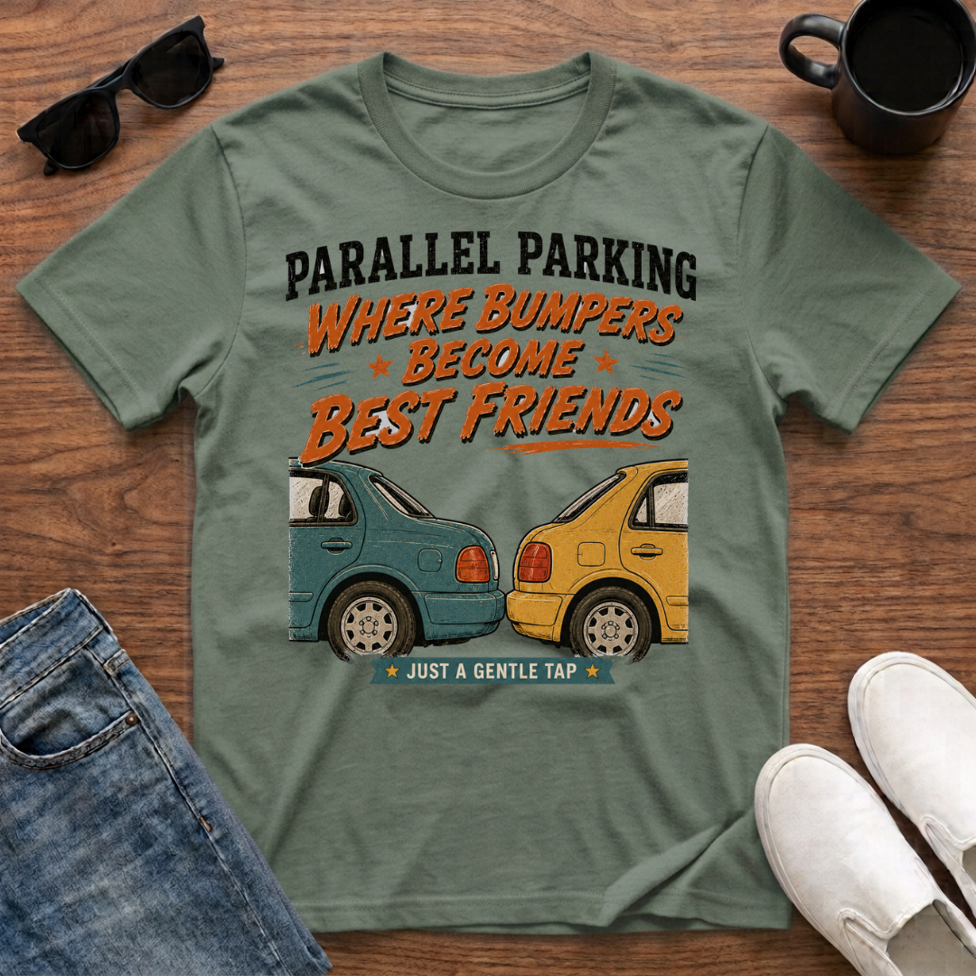 Parallel Parking Where Bumpers become Best Friends T-Shirt