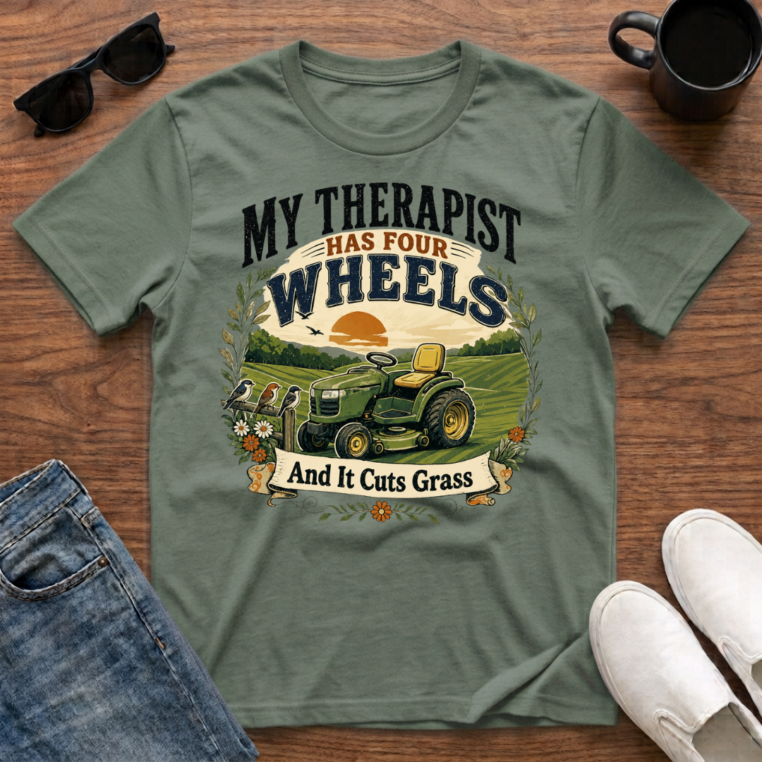 My Therapist has Four Wheels and it Cuts Grass T-Shirt
