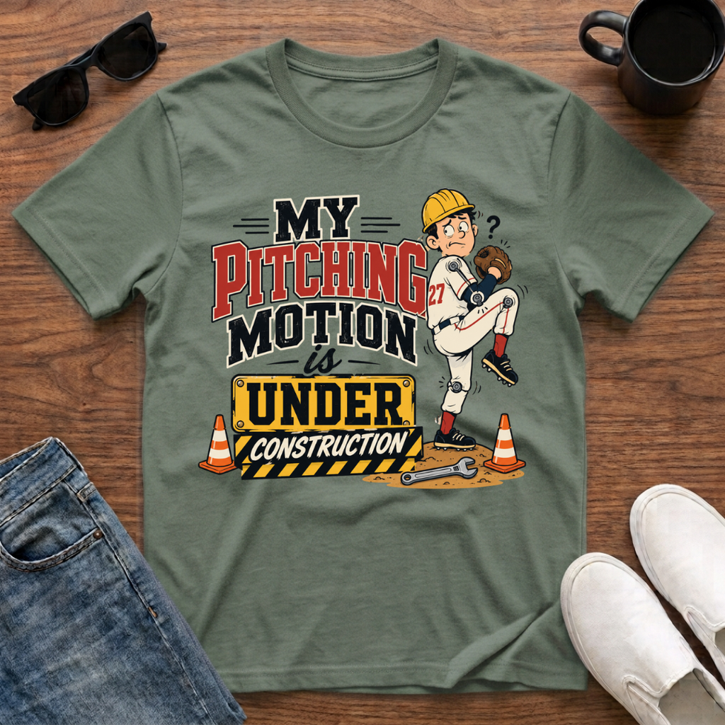 My Pitching Motion is Under Construction T-Shirt