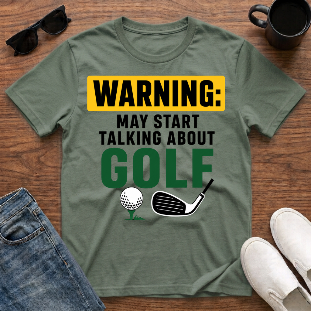 Warning may Start Talking about Golf T-Shirt