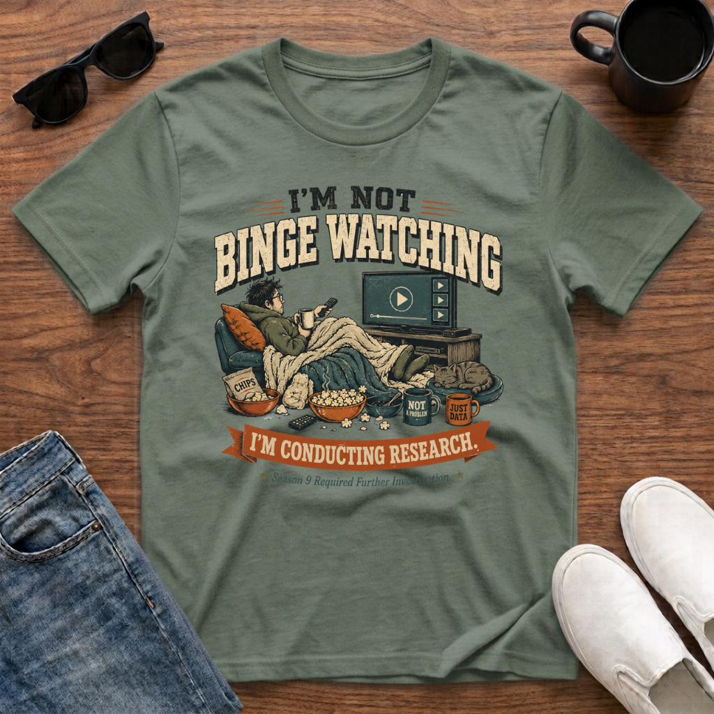 I'm Not Binge Watching I'm Conducting Research T-Shirt