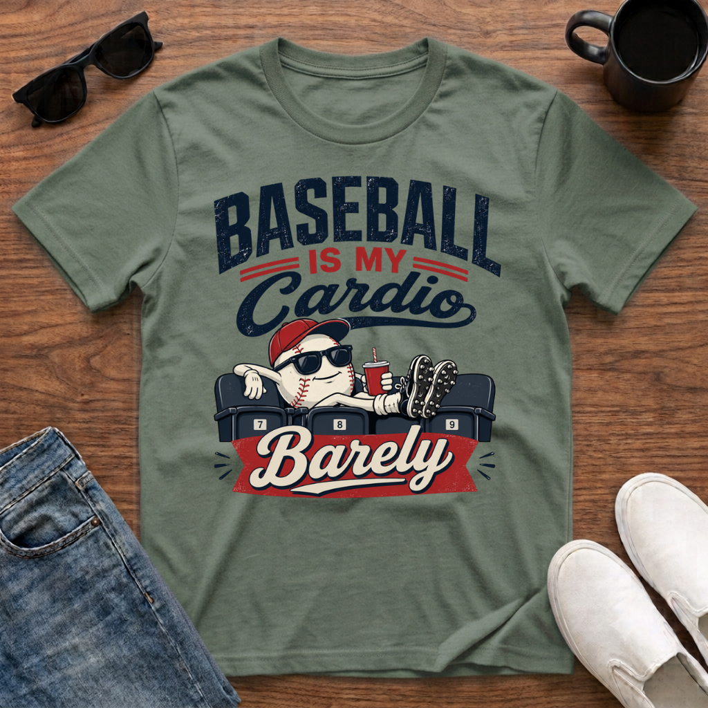 Baseball is my Cardio Barely T-Shirt