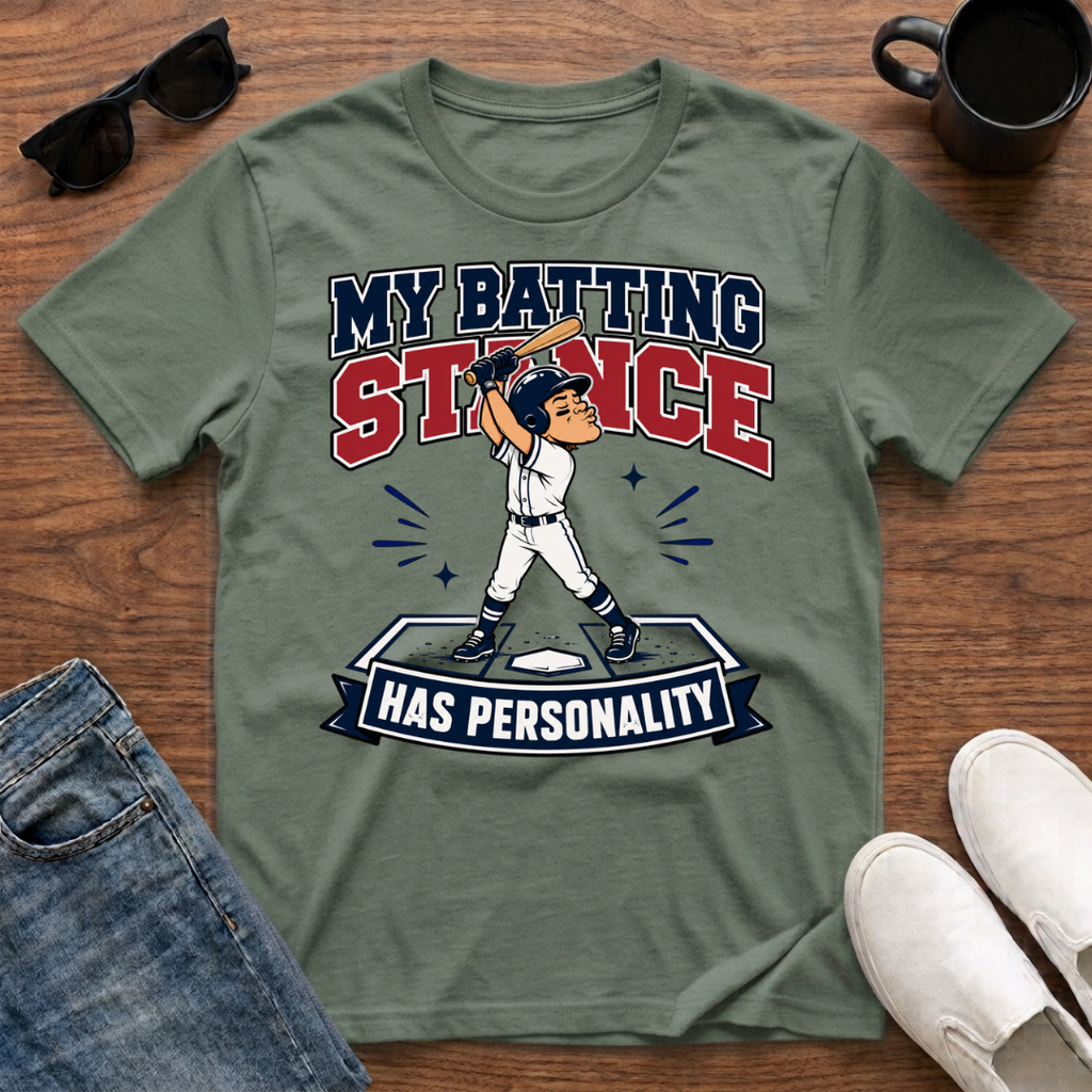 My Batting Stance has Personality T-Shirt