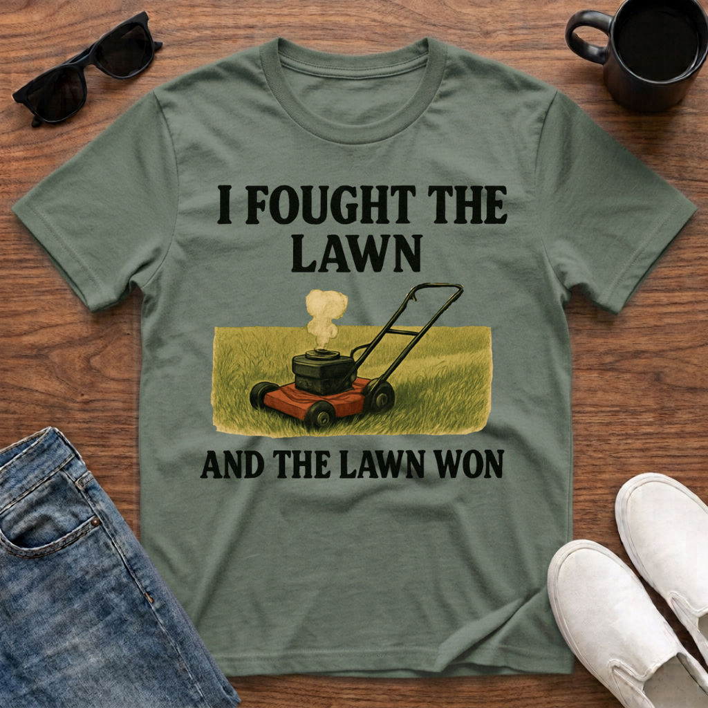 I Fought the Lawn and the Lawn Won T-Shirt