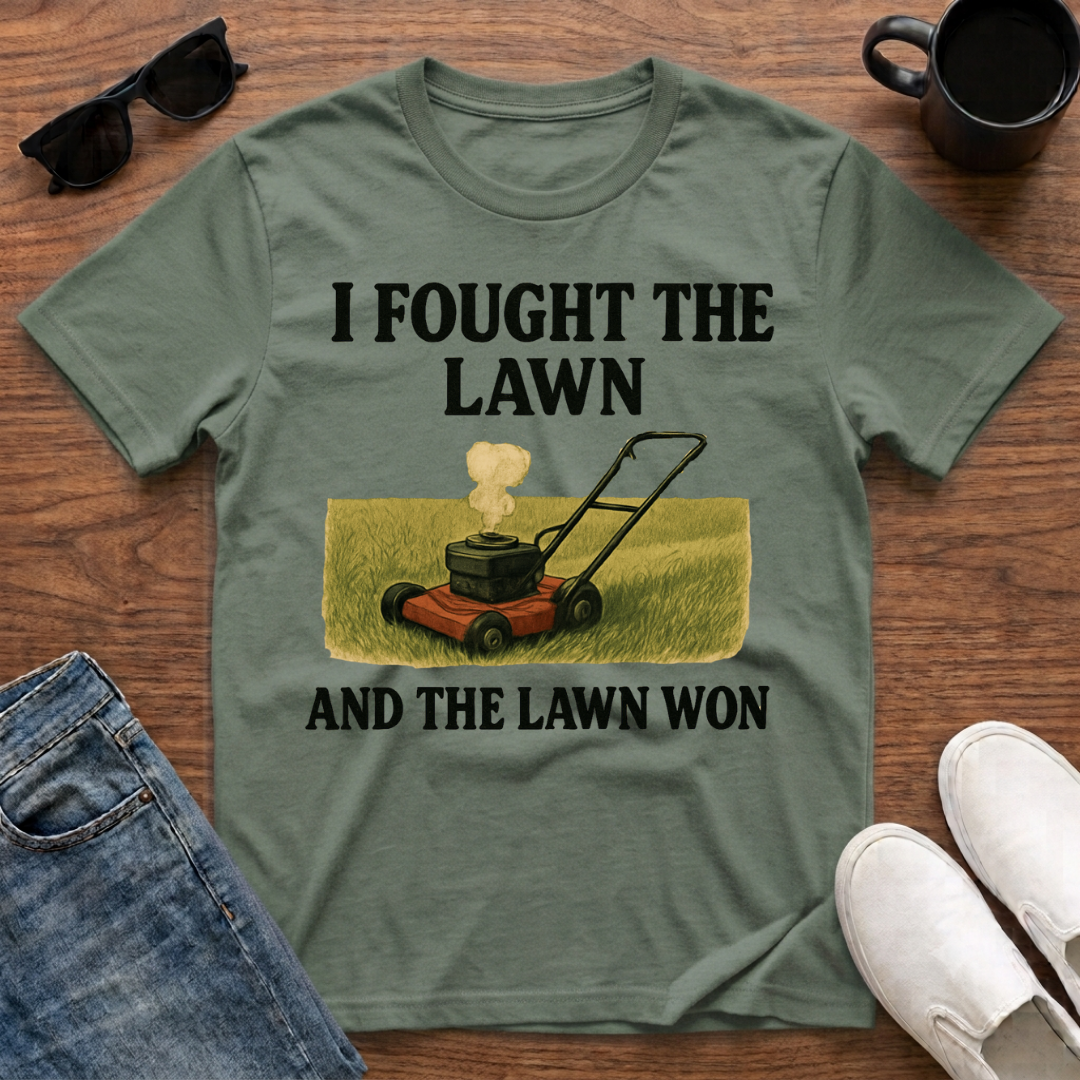 I Fought the Lawn and the Lawn Won T-Shirt