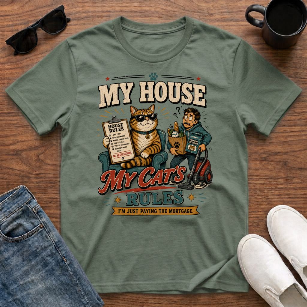 My House My Cat's Rules T-Shirt