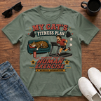 My Cat's Fitness Plan Watch the Human Exercise T-Shirt