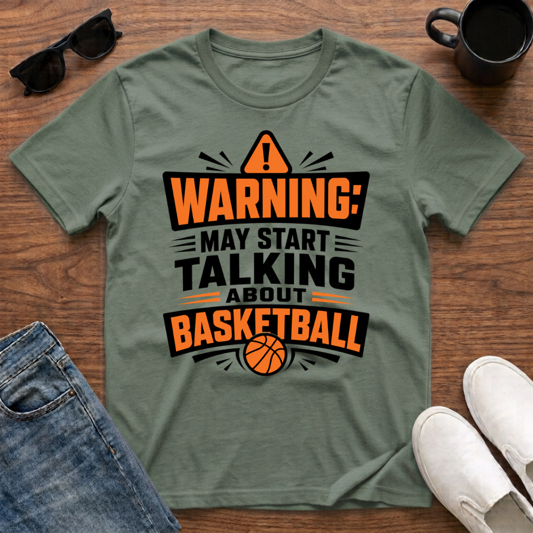 Warning may Start Talking about Basketball T-Shirt