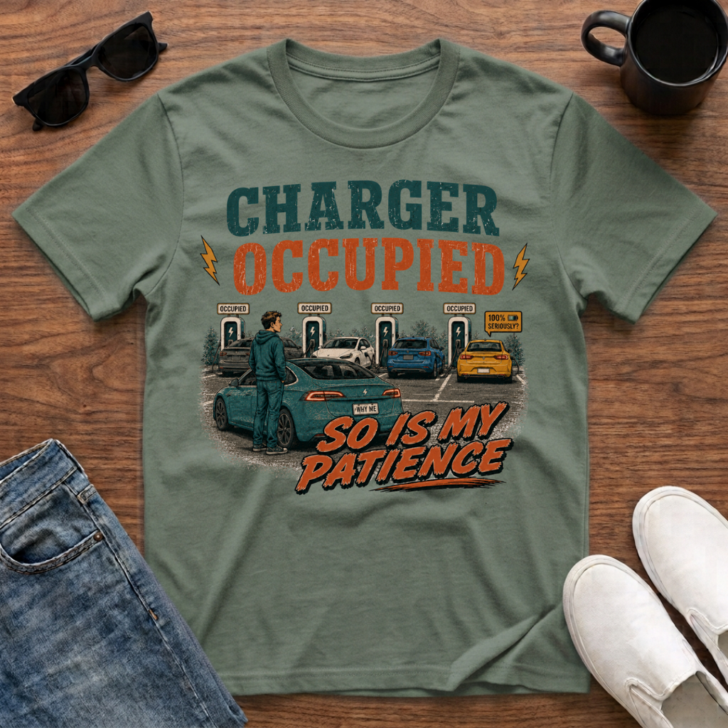Charger Occupied So is my Patience T-Shirt